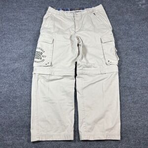 Vintage Decoded‎ Pants Men's 34 Convertible Surfwear Surfstyle Y2K Cargo Khakis